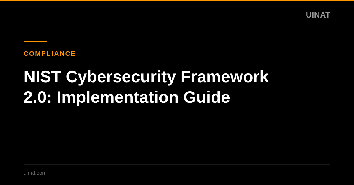 NIST Cybersecurity Framework 2.0: Implementation Guide